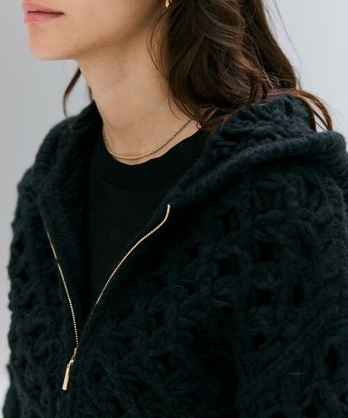 BEIGE, / ベイジ, ニット・セーター | KOKOMO / ウールアルパカメッシュニットパーカー | 詳細9