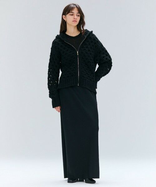 BEIGE, / ベイジ, ニット・セーター | KOKOMO / ウールアルパカメッシュニットパーカー | 詳細11