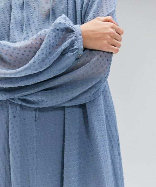 BEIGE, / ベイジ, ロング・マキシ丈ワンピース | CALLERRY / シルク混ドットギャザーワンピース | 詳細1