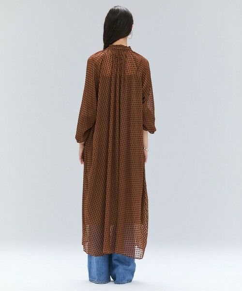 BEIGE, / ベイジ, ロング・マキシ丈ワンピース | CALLERRY / シルク混ドットギャザーワンピース | 詳細15