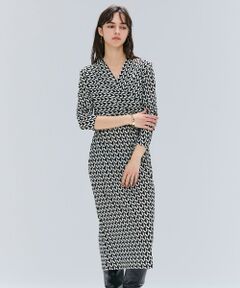 BEIGE, / ベイジ, ロング・マキシ丈ワンピース | 【洗える】MODESTO / ジャージーストレッチカシュクールドレス