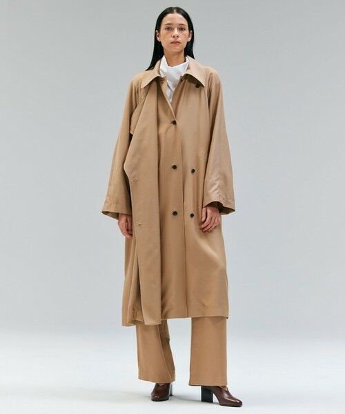 BEIGE, / ベイジ, その他パンツ | 【Oggi 10月号掲載】COBURN / シルク混2タックカーヴィーワイドパンツ | 詳細2