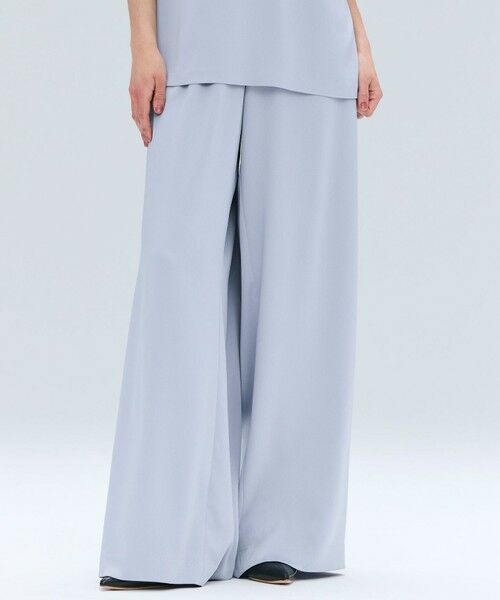 BEIGE,/ベイジ, 【洗える】LLOYD / ハンマーサテンイージーワイドパンツ Dull Blue 2 BEIGE,/ベイジ, 【洗える】LLOYD / ハンマーサテンイージーワイドパンツ Dull Blue 2