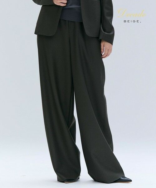 BEIGE,/ベイジ, 【セットアップ対応】CORBY / ウールイージーワイドパンツ Khaki 2 BEIGE,/ベイジ, 【セットアップ対応】CORBY / ウールイージーワイドパンツ Khaki 2