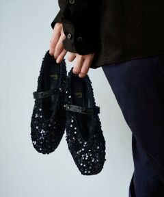 BEIGE, / ベイジ, パンプス | 【一部店舗限定】HENRI EN VARGO / MATHILDE スパンコールメリージェーン