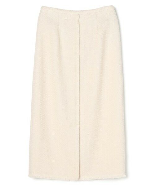 BEIGE, / ベイジ, ミニ・ひざ丈スカート | MULLIN / ウールツイードフロントベントスカート | 詳細3