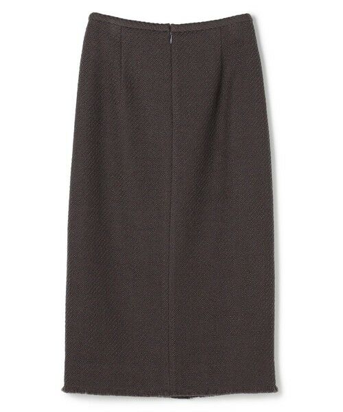 BEIGE, / ベイジ, ミニ・ひざ丈スカート | MULLIN / ウールツイードフロントベントスカート | 詳細8