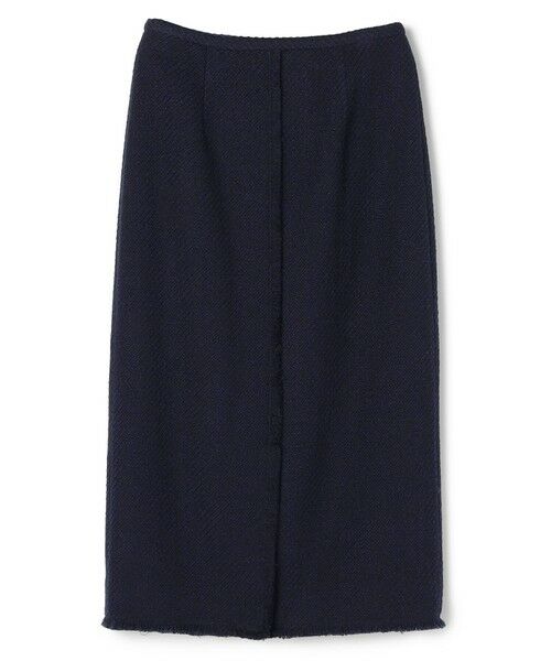 BEIGE, / ベイジ, ミニ・ひざ丈スカート | MULLIN / ウールツイードフロントベントスカート | 詳細18