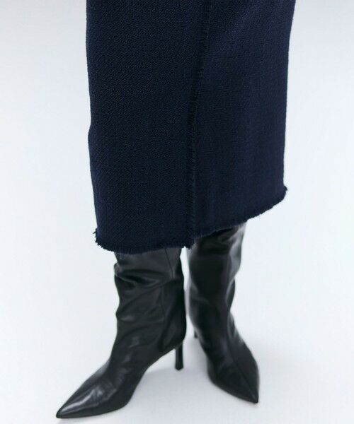 BEIGE, / ベイジ, ミニ・ひざ丈スカート | MULLIN / ウールツイードフロントベントスカート | 詳細14