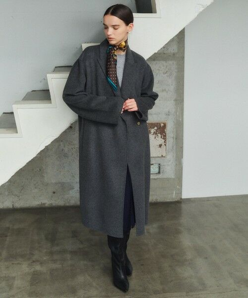 BEIGE, / ベイジ, ミニ・ひざ丈スカート | MULLIN / ウールツイードフロントベントスカート | 詳細17