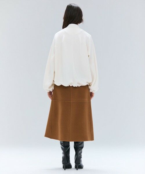 BEIGE, / ベイジ, ミニ・ひざ丈スカート | LEMOORE / ウールリバーAラインスカート | 詳細5