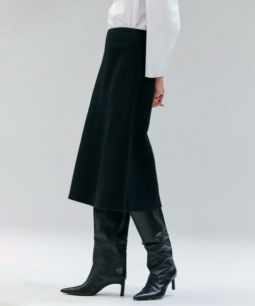 BEIGE, / ベイジ, ミニ・ひざ丈スカート | LEMOORE / ウールリバーAラインスカート | 詳細15