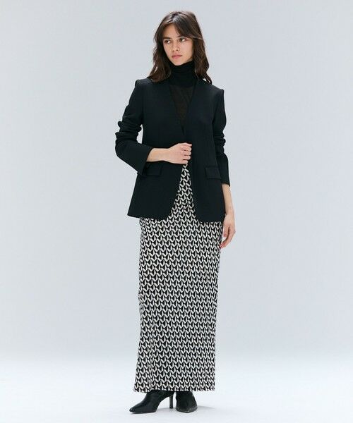 BEIGE, / ベイジ, ミニ・ひざ丈スカート | 【洗える】MODESTO / ジャージーストレッチIラインロングスカート | 詳細4