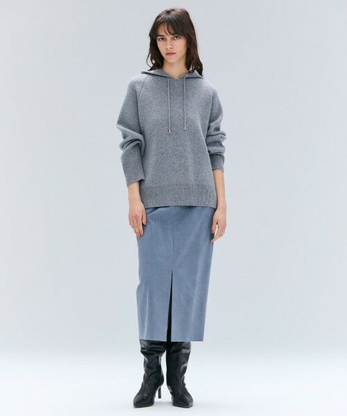 BEIGE, / ベイジ, ミニ・ひざ丈スカート | CISCO / フェイクスエードIラインスカート | 詳細9