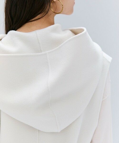 BEIGE, / ベイジ, ベスト | LEMOORE / ウールリバーフード付きロングジレ | 詳細2