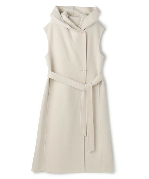 BEIGE, / ベイジ, ベスト | LEMOORE / ウールリバーフード付きロングジレ | 詳細4