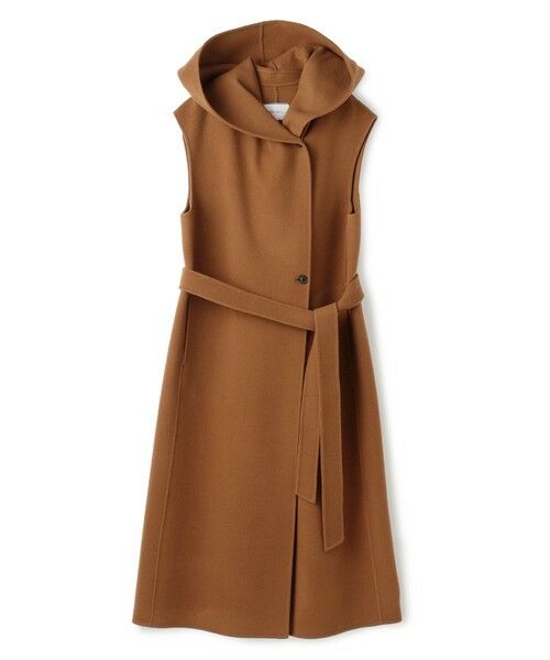 BEIGE, / ベイジ, ベスト | LEMOORE / ウールリバーフード付きロングジレ | 詳細7