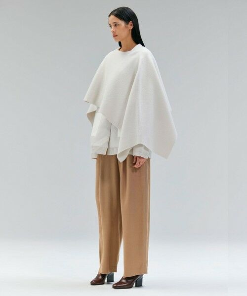 BEIGE, / ベイジ, マフラー・ショール・スヌード・ストール | CHICORA / プルオーバーウールニットケープ | 詳細3