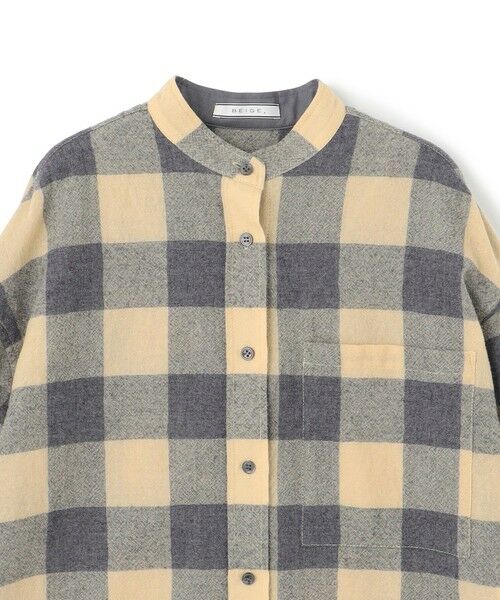 BEIGE, / ベイジ, シャツ・ブラウス | HOBBS / ウールチェックカシュクールブラウス | 詳細4
