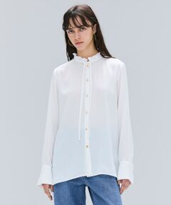 BEIGE, / ベイジ, シャツ・ブラウス | 【洗える】STOW / フリルタイブラウス