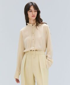 BEIGE, / ベイジ, シャツ・ブラウス | 【洗える】STOW / フリルタイブラウス