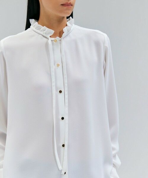 BEIGE, / ベイジ, シャツ・ブラウス | 【洗える】STOW / フリルタイブラウス | 詳細1