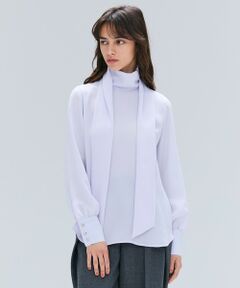 BEIGE, / ベイジ, シャツ・ブラウス | 【洗える】STOW / パフスリーブボウタイブラウス