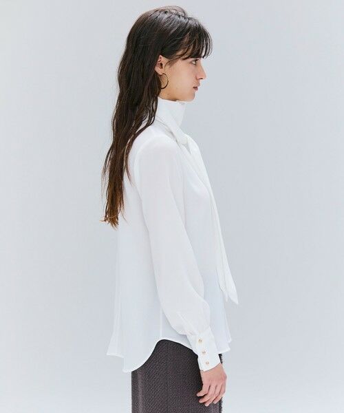 BEIGE, / ベイジ, シャツ・ブラウス | 【洗える】STOW / パフスリーブボウタイブラウス | 詳細1