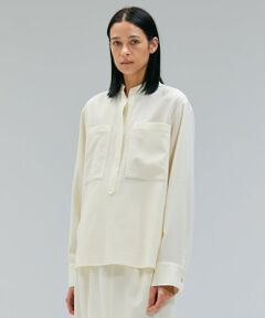 BEIGE, / ベイジ, シャツ・ブラウス | 【VERY NaVY12月号掲載】TERNES / ビックポケットプルオーバーウールブラウス