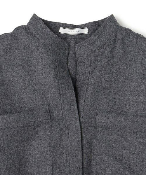 BEIGE, / ベイジ, シャツ・ブラウス | 【VERY NaVY12月号掲載】TERNES / ビックポケットプルオーバーウールブラウス | 詳細14