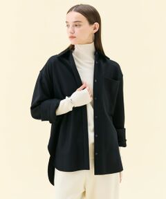 BEIGE, / ベイジ, シャツ・ブラウス | MONTAIGNE / ウールオーバーサイズシャツ