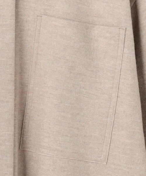 BEIGE, / ベイジ, シャツ・ブラウス | MONTAIGNE / ウールオーバーサイズシャツ | 詳細9