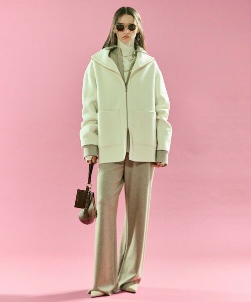 BEIGE, / ベイジ, シャツ・ブラウス | MONTAIGNE / ウールオーバーサイズシャツ | 詳細3