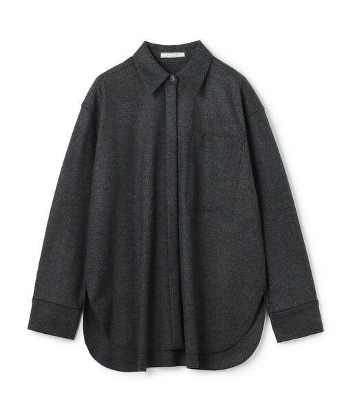 BEIGE, / ベイジ, シャツ・ブラウス | MONTAIGNE / ウールオーバーサイズシャツ | 詳細15