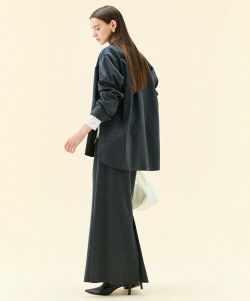 BEIGE, / ベイジ, シャツ・ブラウス | MONTAIGNE / ウールオーバーサイズシャツ | 詳細13