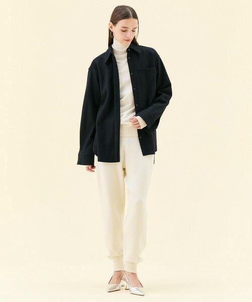 BEIGE, / ベイジ, シャツ・ブラウス | MONTAIGNE / ウールオーバーサイズシャツ | 詳細17