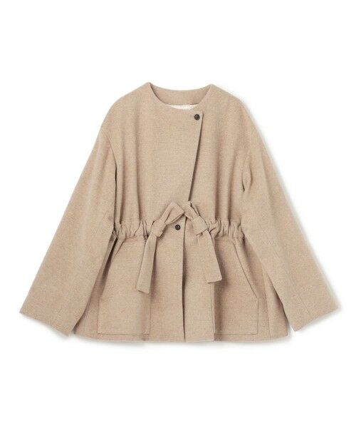 BEIGE, / ベイジ, その他アウター | LABBOCK / ウール混2WAYショートコート | 詳細5