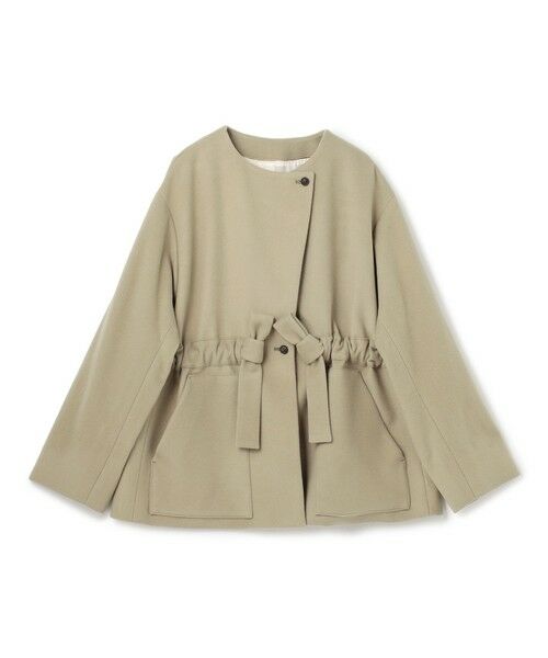 BEIGE, / ベイジ, その他アウター | LABBOCK / ウール混2WAYショートコート | 詳細18