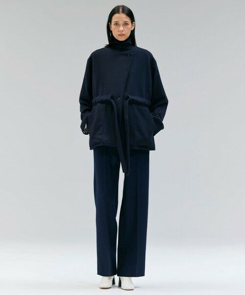 BEIGE, / ベイジ, その他アウター | LABBOCK / ウール混2WAYショートコート | 詳細23