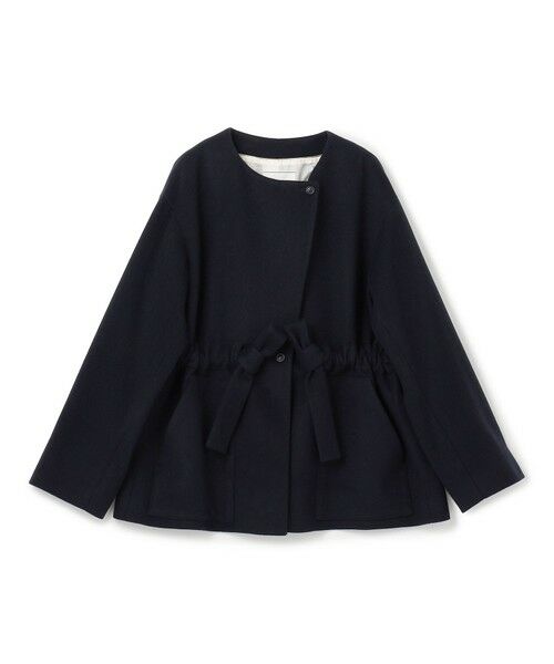 BEIGE, / ベイジ, その他アウター | LABBOCK / ウール混2WAYショートコート | 詳細24