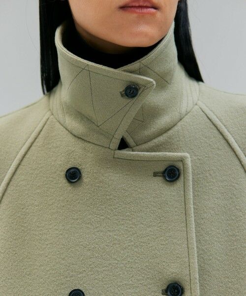 BEIGE, / ベイジ, ステンカラーコート | 【VERY NaVY12月号掲載】LABBOCK / ウール混ラグランステンカラーコート | 詳細15