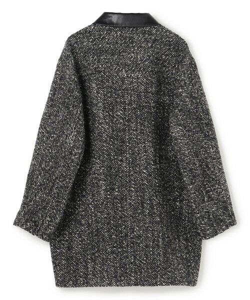 BEIGE, / ベイジ, ステンカラーコート | ROBY / フェイクレザーツイードコート | 詳細8