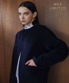 BEIGE, / ベイジ, ノーカラージャケット | 【WEB限定】PAYSON / ウールリバーノーカラーショートコート