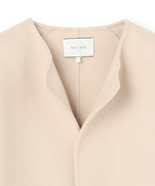 BEIGE, / ベイジ, ノーカラージャケット | 【WEB限定】PAYSON / ウールリバーノーカラーショートコート | 詳細5