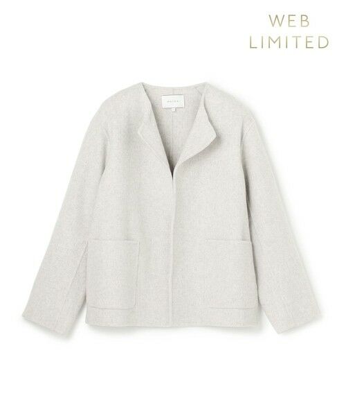 BEIGE, / ベイジ, ノーカラージャケット | 【WEB限定】PAYSON / ウールリバーノーカラーショートコート | 詳細17