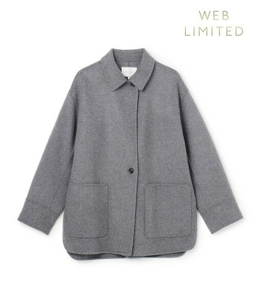 BEIGE, / ベイジ, ステンカラーコート | 【WEB限定】PAYSON / ウールリバーオーバーサイズステンカラーコート | 詳細8