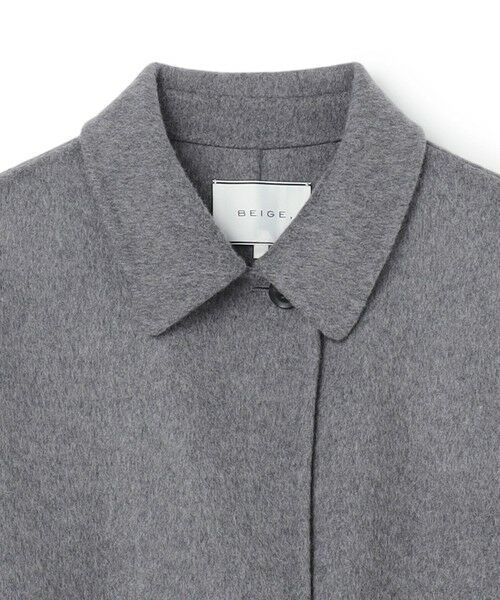 BEIGE, / ベイジ, ステンカラーコート | 【WEB限定】PAYSON / ウールリバーオーバーサイズステンカラーコート | 詳細9