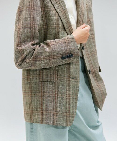 BEIGE, / ベイジ, テーラードジャケット | 【Oggi 8月号掲載】SELMA / チェックウールテーラードジャケット | 詳細1