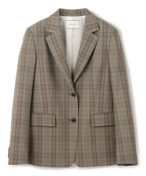 BEIGE, / ベイジ, テーラードジャケット | 【Oggi 8月号掲載】SELMA / チェックウールテーラードジャケット | 詳細4