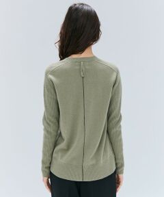 BEIGE, / ベイジ, ニット・セーター | 【洗える】POMPE / ウールカシミヤ配色ラインクルーネックニット